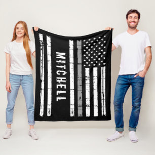 Couverture Polaire Agent correctionnel personnalisé Ligne mince gris