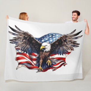 Couverture Polaire AGLE et DRAPEAU