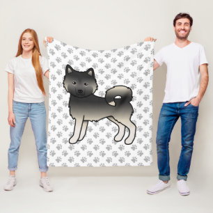 Couverture Polaire Agouti Malamute d'Alaska Chien de Dessin Animé Mig
