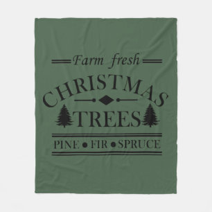 Couverture Polaire Agritourisme Joyeux arbres de Noël