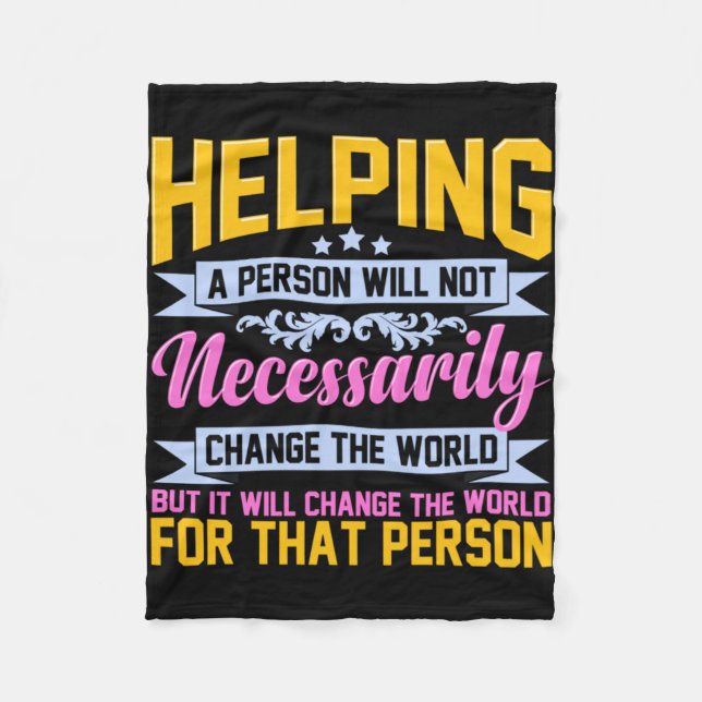 Couverture Polaire Aide aux aidants naturels Travailleur en santé Inf (Devant)