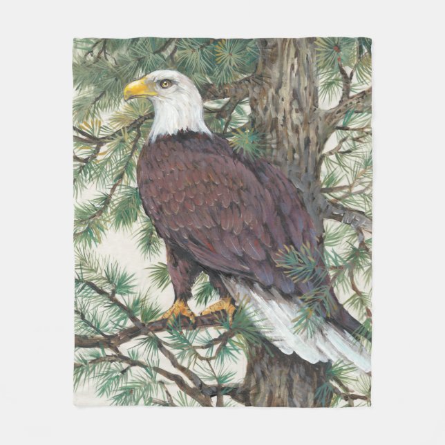 Couverture Polaire Aigle à tête blanche (Devant)