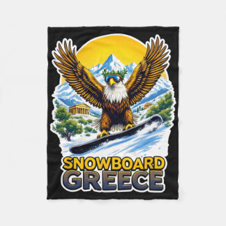 Couverture Polaire Aigle De Snowboard En Grèce Pittoresque