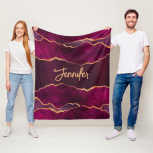 Couverture Polaire Aigle en or violet de Bourgogne nom