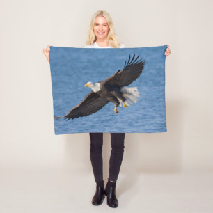 Couverture Polaire Aigle royal en vol