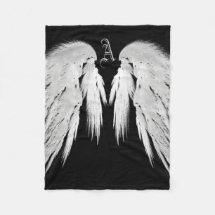 Couverture Polaire AILES ANGEL Monogramme Noir