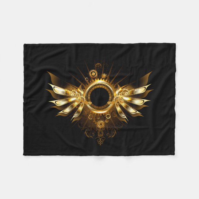 Couverture Polaire Ailes de Steampunk (Devant (Horizontal))