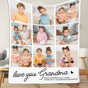 Couverture Polaire Aimez-vous Grand-mère Personnalisé Moderne Simple