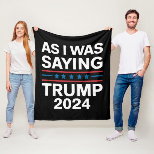 Couverture Polaire Ainsi que je le disais Trump 2024 Donald trump