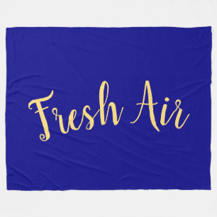 Couverture Polaire AIR FRAIS Élégant Arrière - plan Royal Bleu profon