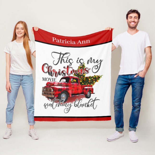 Couverture Polaire ajouter nom film de Noël (En situation)