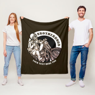 Couverture Polaire Ajouter un nom Modifier le texte Motorcycle Frater