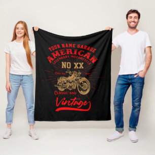 Couverture Polaire Ajouter un nom Numéro American Legendaire Moto