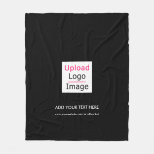 Couverture Polaire Ajouter votre logo et texte personnalisé Moderne B