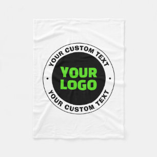 Couverture Polaire Ajoutez votre propre logo d'entreprise ou votre co