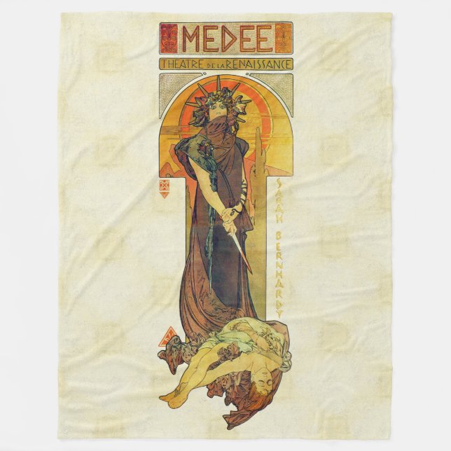 Couverture Polaire Alfons Mucha 1898 Medea (Devant)