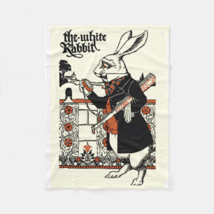 Couverture Polaire Alice White Rabbit Classic Wonderland