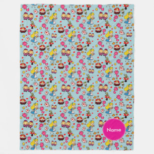 Couverture Polaire Alice Wonderland Mad Hatter Cat Doodle