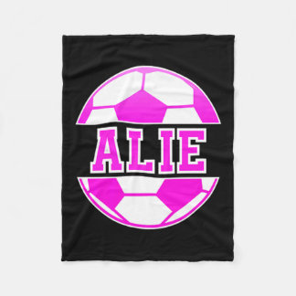 Couverture Polaire Alie Name Girls Soccer Play Football Sports Fan Ba