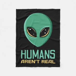 Couverture Polaire Alien Humains amusants n'est pas vraiment mignon U