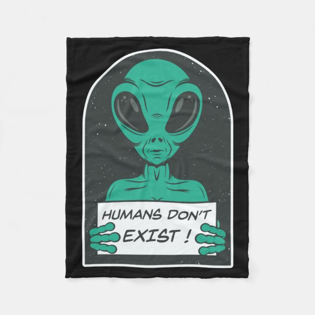 Couverture Polaire Alien Humans Dont Exist  (Devant)