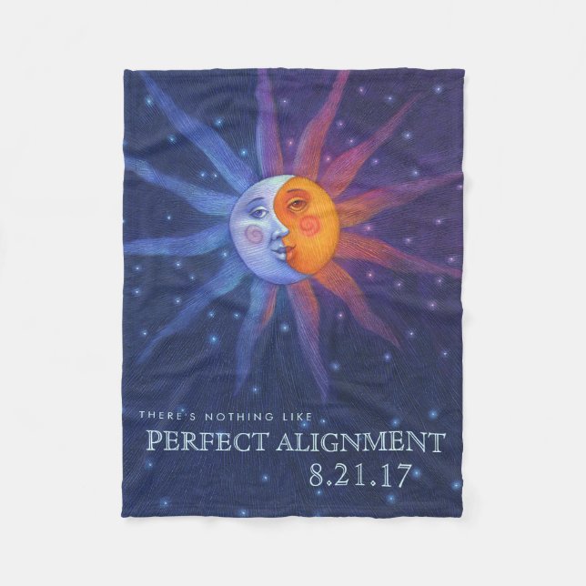 Couverture Polaire Alignement parfait du soleil et de la lune (Devant)