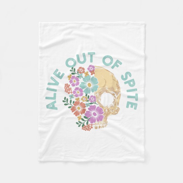 Couverture Polaire Alive Out Of Ste Skull Quote  (Devant)