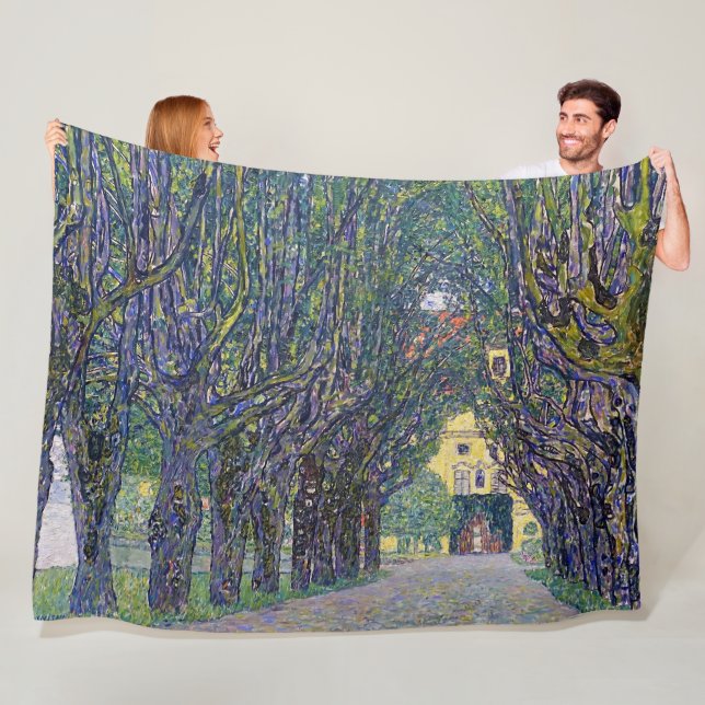 Couverture Polaire Allee à Schloss Kammer, Gustav Klimt (En situation)