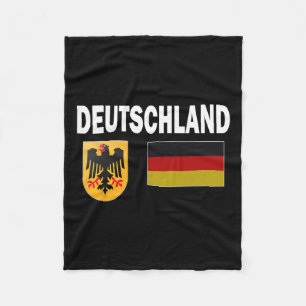 Couverture Polaire Allemagne Drapeau allemand Deutschland Love Cadeau