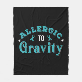 Couverture Polaire Allergic To Gravity POTS Dysautonomia Turquoise Ri