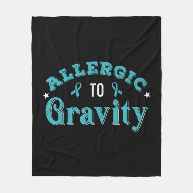 Couverture Polaire Allergic To Gravity POTS Dysautonomia Turquoise Ri (Devant)
