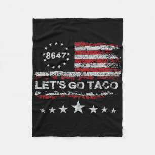 Couverture Polaire Allez Taco 8647 Us Drapeau 86 47 Hommes Femmes 2