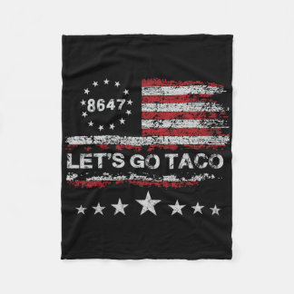 Couverture Polaire Allez Taco 8647 Us Drapeau 86 47 Hommes Femmes 2