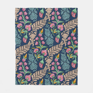 Couverture Polaire Allover traditionnel moghole Designs, motif, flore