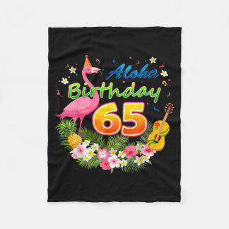 Couverture Polaire Aloha Hawaii 65e anniversaire Incroyable Flamant R