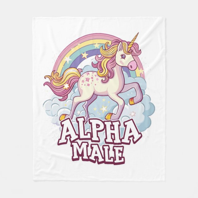 Couverture Polaire Alpha Homme Unicorne (Devant)