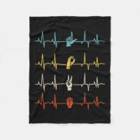 Alphabet American Sing Langue Asl Enseignant Coeur
