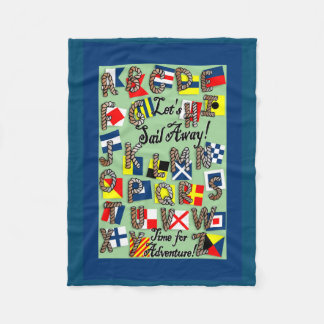 Couverture Polaire Alphabet de drapeau nautique