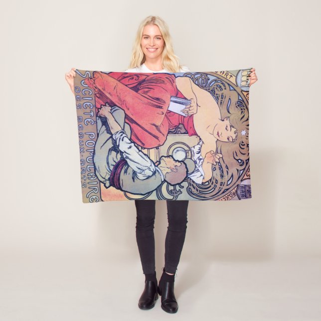 Couverture Polaire Alphonse Mucha (En situation)