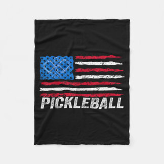 Couverture Polaire Amateur de pickleball drapeau patriotique de pickl