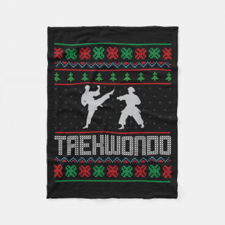 Couverture Polaire Amateur de Taekwondo d'Arts Martiaux - Style Moche