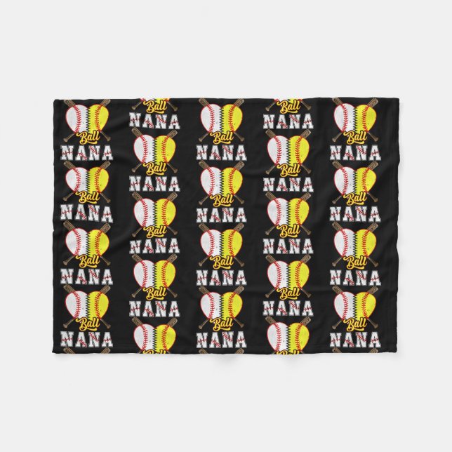 Couverture Polaire Amateurs de baseball Ball Nana (Devant (Horizontal))