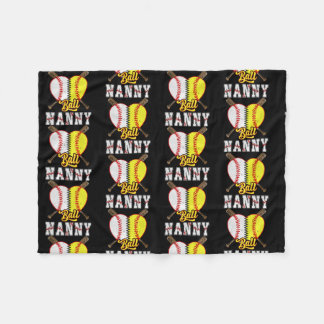 Couverture Polaire Amateurs de baseball Ball Nanny