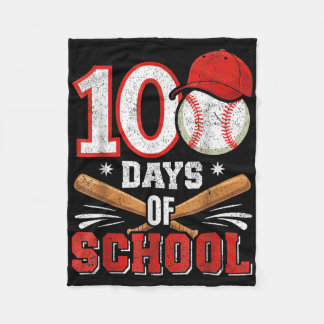 Couverture Polaire Amateurs De Baseball Rétro Garçons 100ème Jour De 