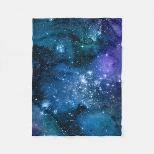 Couverture Polaire Amateurs de galaxie Starry Space Blue Sky White Sp