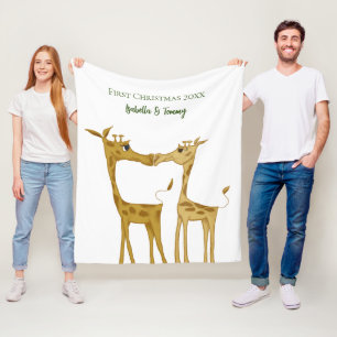Couverture Polaire Amateurs de girafe adorables
