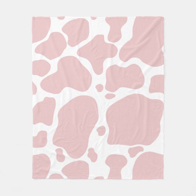 Couverture Polaire Amateurs de vache rose Vache Imprimer Motif (Devant)