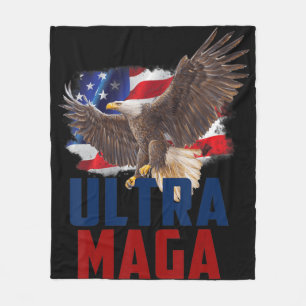 Couverture Polaire American Eagle Patriotique Fête des pères Ultra MA