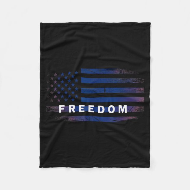 Couverture Polaire American Flag Dom  (Devant)