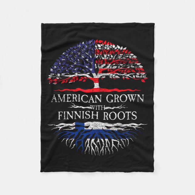 Couverture Polaire American Grown With Finnish Roots Finland  (Devant)